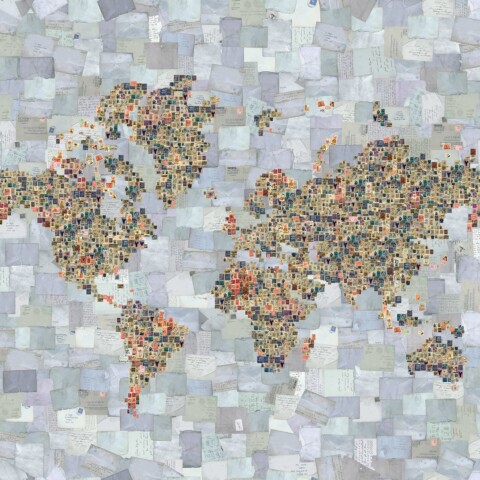 Skyline Design-Stamp World Map by Paul Smith